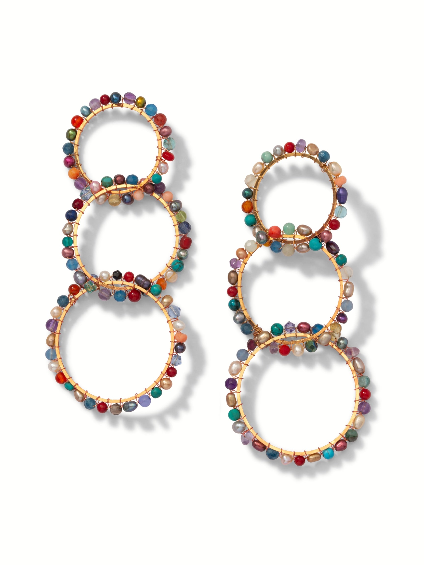 Begemmed Lindy Gold Plated Earrings