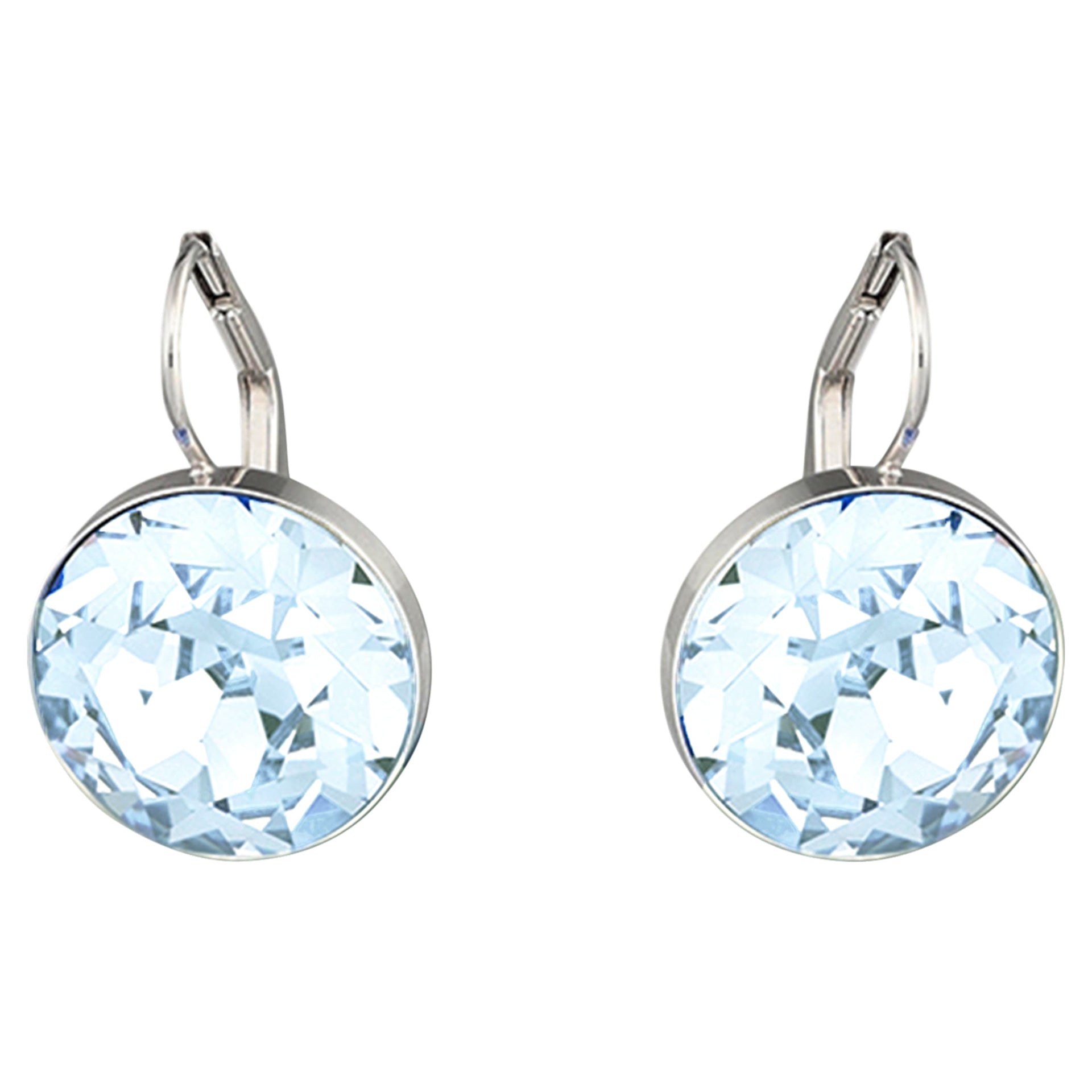 BELLA DROP EARRINGS BLUE RHODIUM PLATED