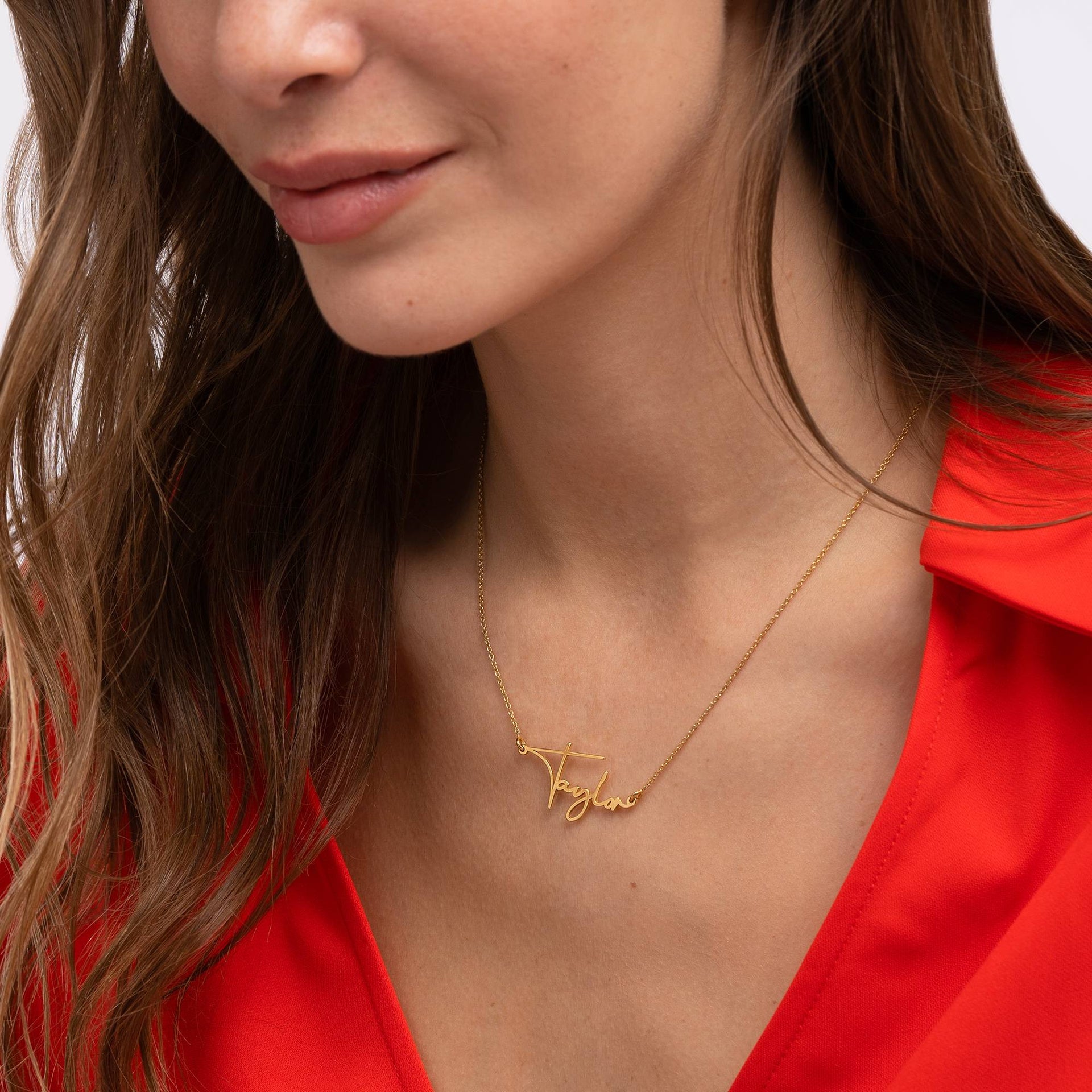 Paris Name Necklace in 18k Gold Vermeil