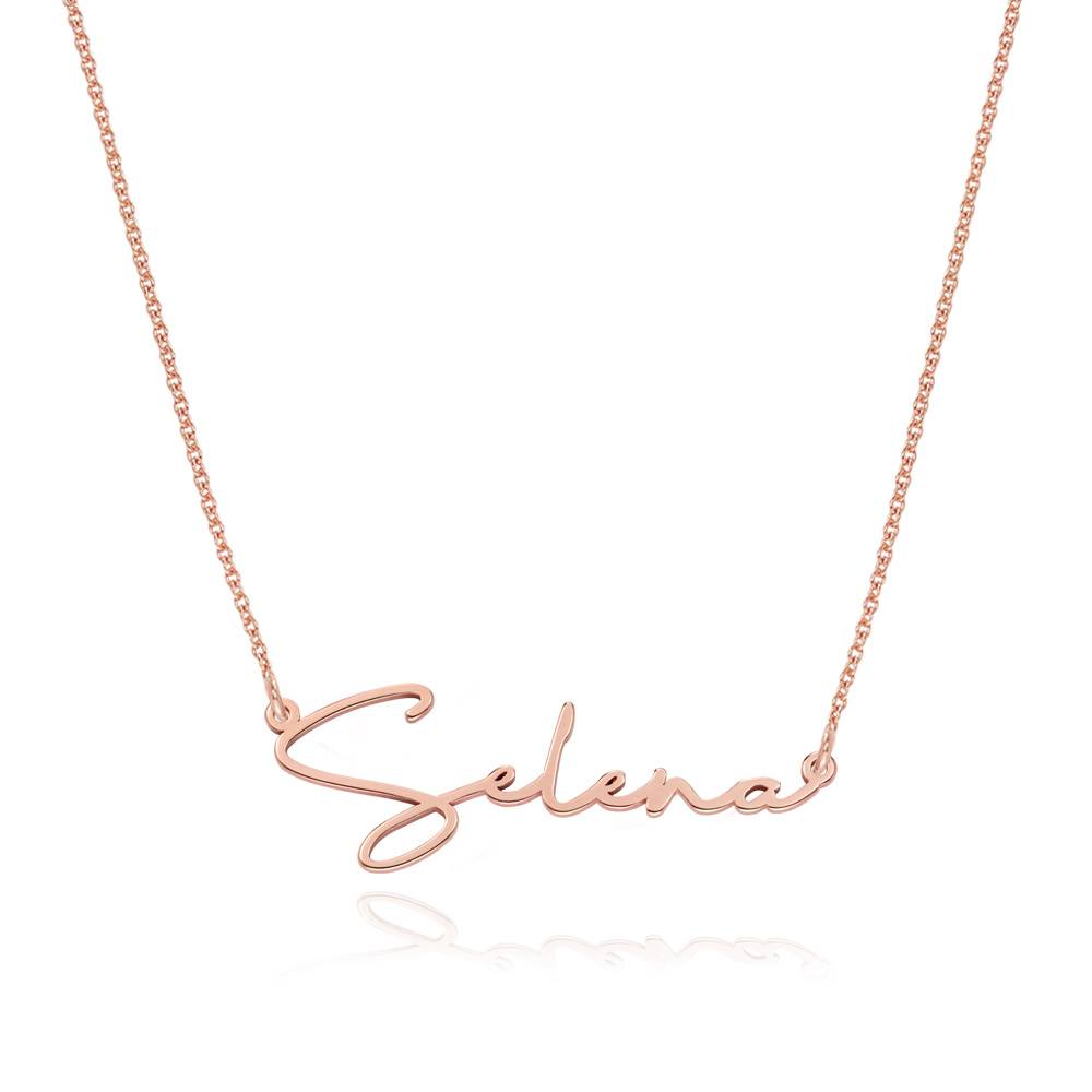 Paris Name Necklace in 18k Rose Gold Plating