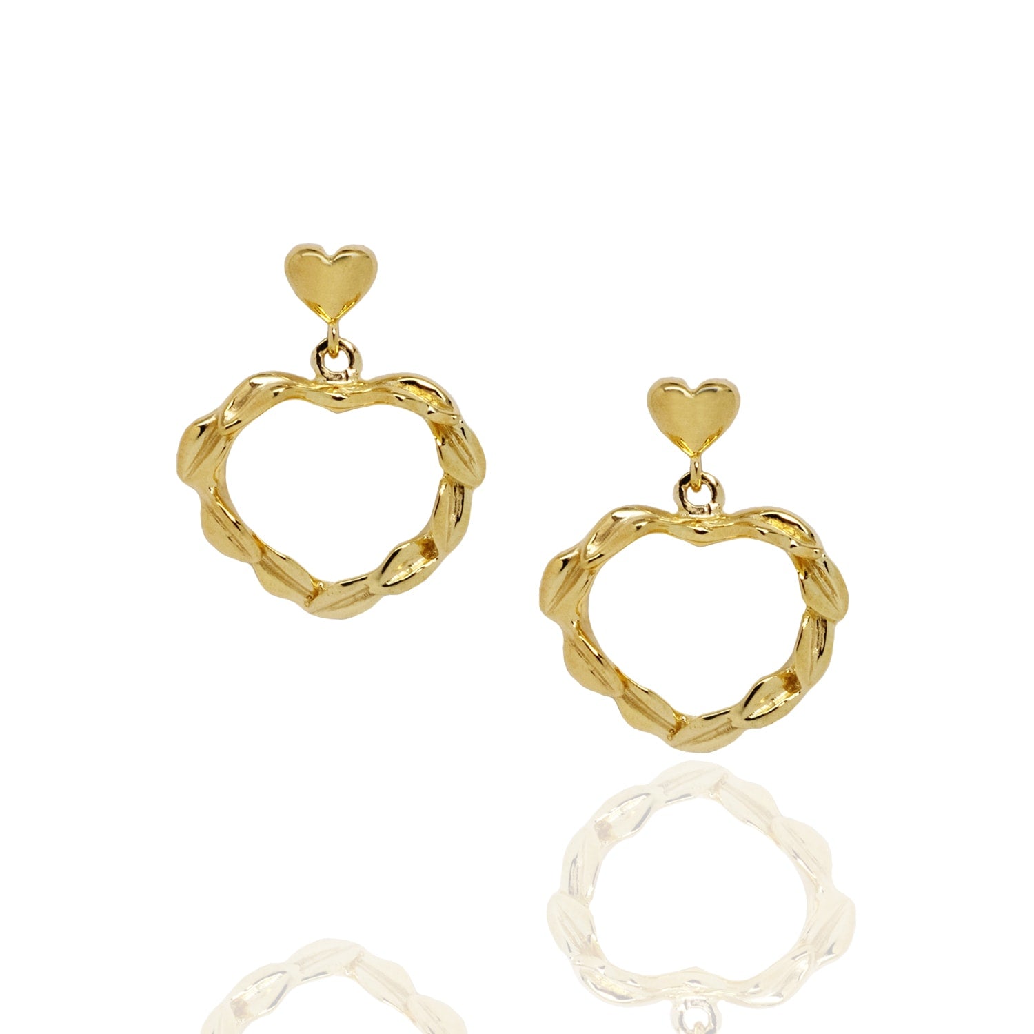 Belove Unaloe Earrings Gold-Pated