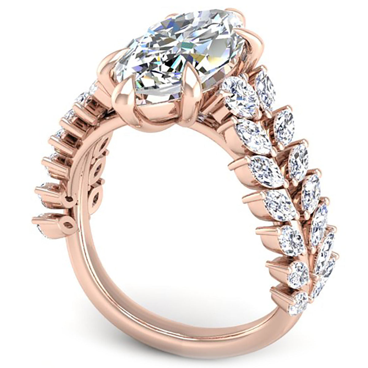 Andromeda Marquise Diamond Engagement Ring