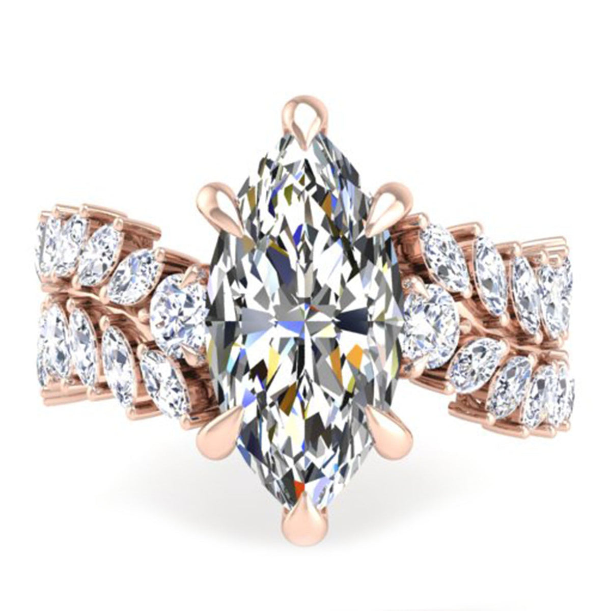 Andromeda Marquise Diamond Engagement Ring