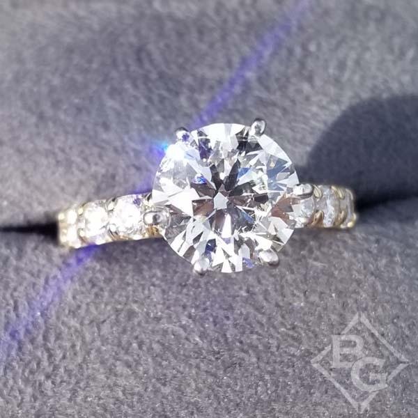 Classic Prong Set 3 Carat Lab Grown Diamond Engagement Ring