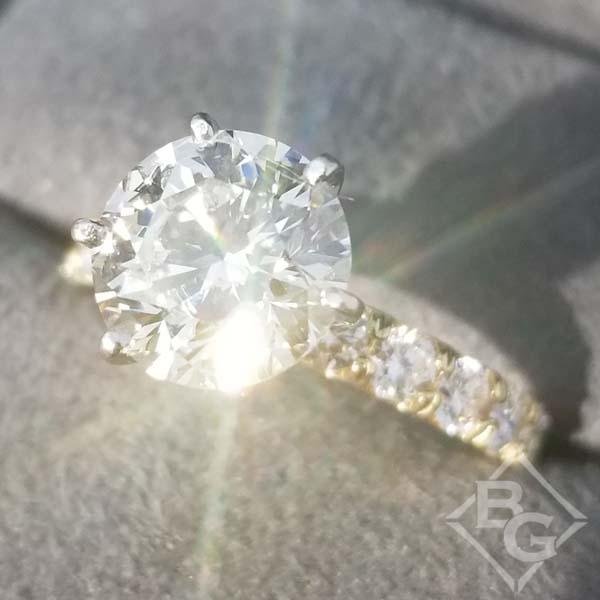 Classic Prong Set 3 Carat Lab Grown Diamond Engagement Ring
