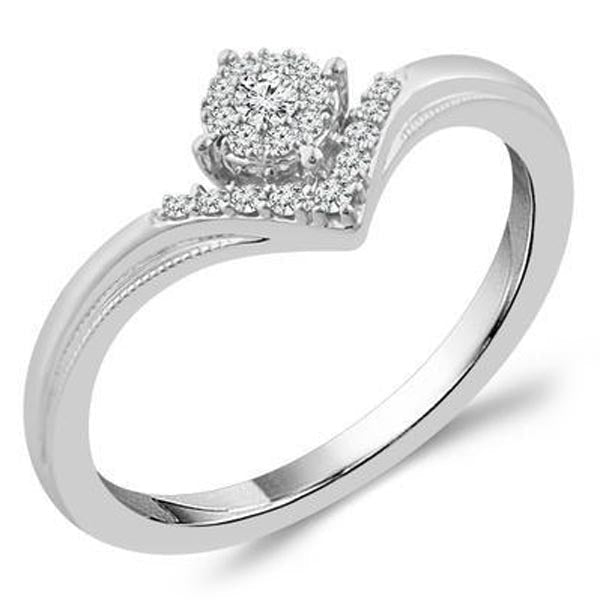 Forever Day Chevron Diamond Promise Ring