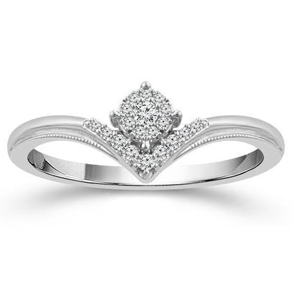Forever Day Chevron Diamond Promise Ring
