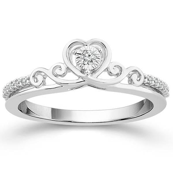 Forever Day Crown Diamond Promise Ring