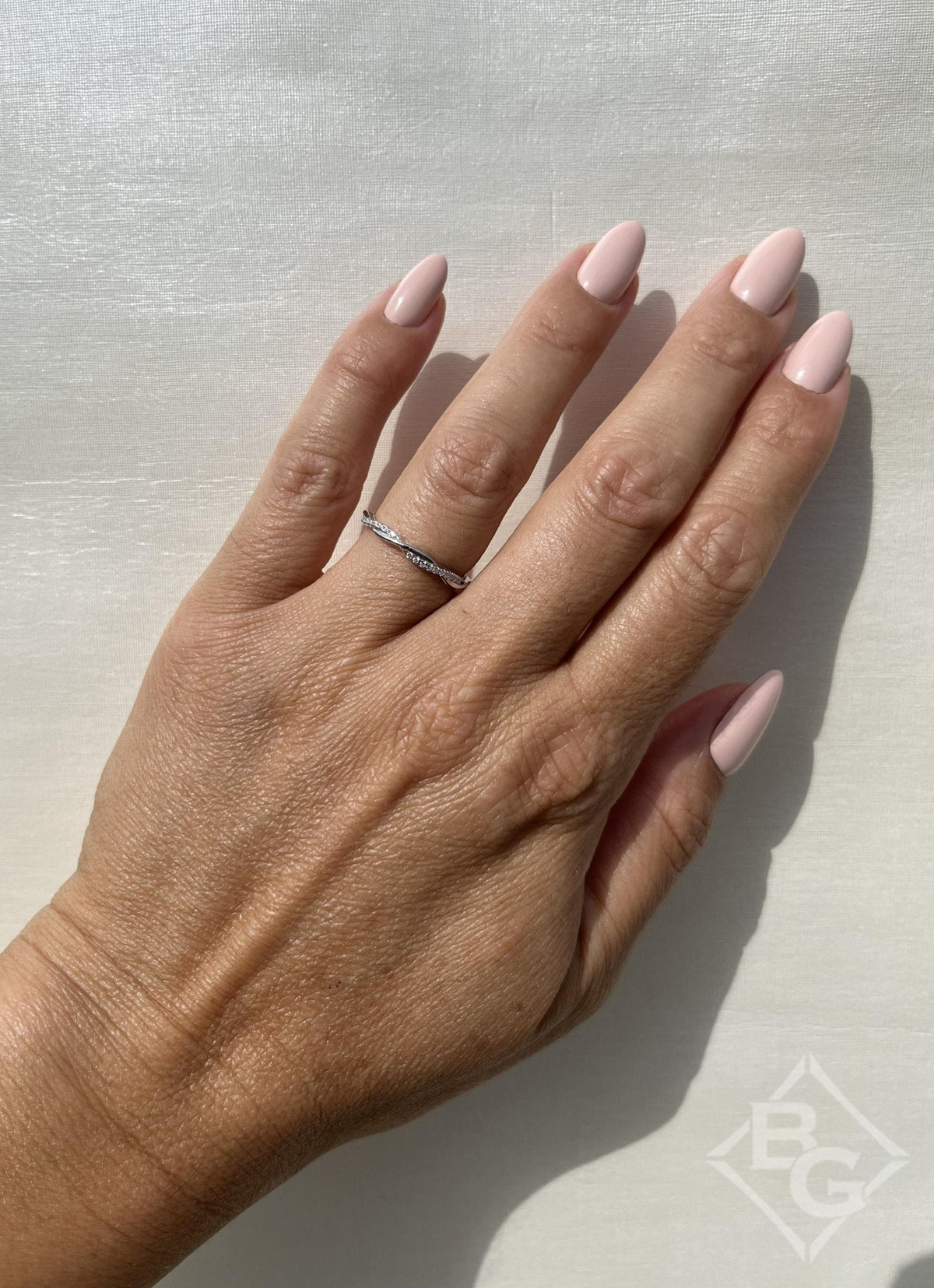 Luna Twist Diamond Wedding Band