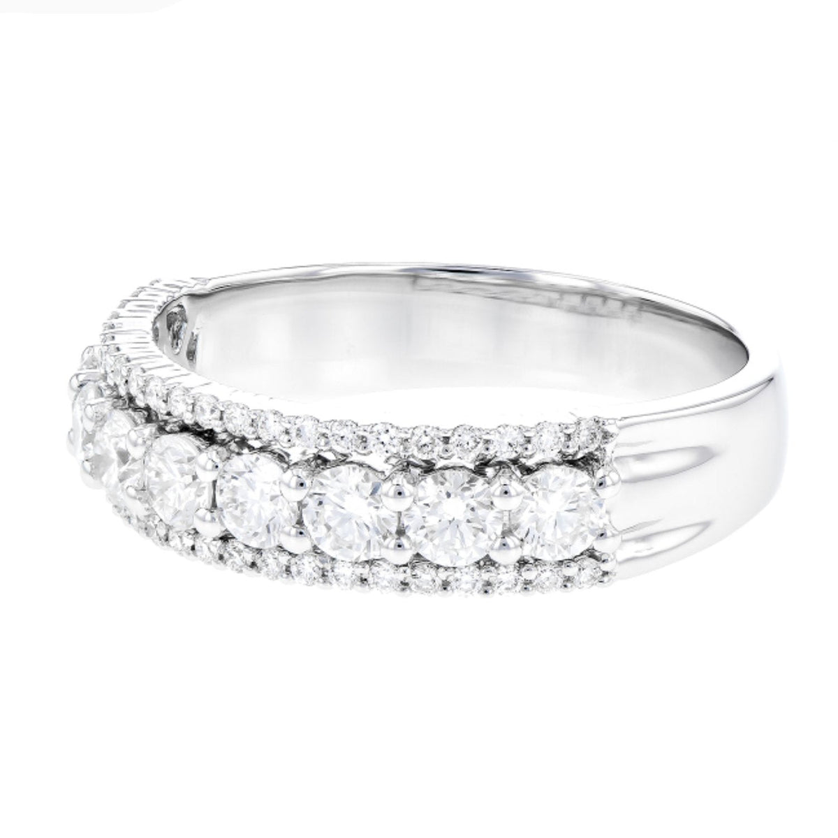 Royal Celebrations Three Row Diamond Anniversary Band