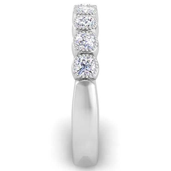 Vega Milgrain Bezel Set Diamond Wedding Band