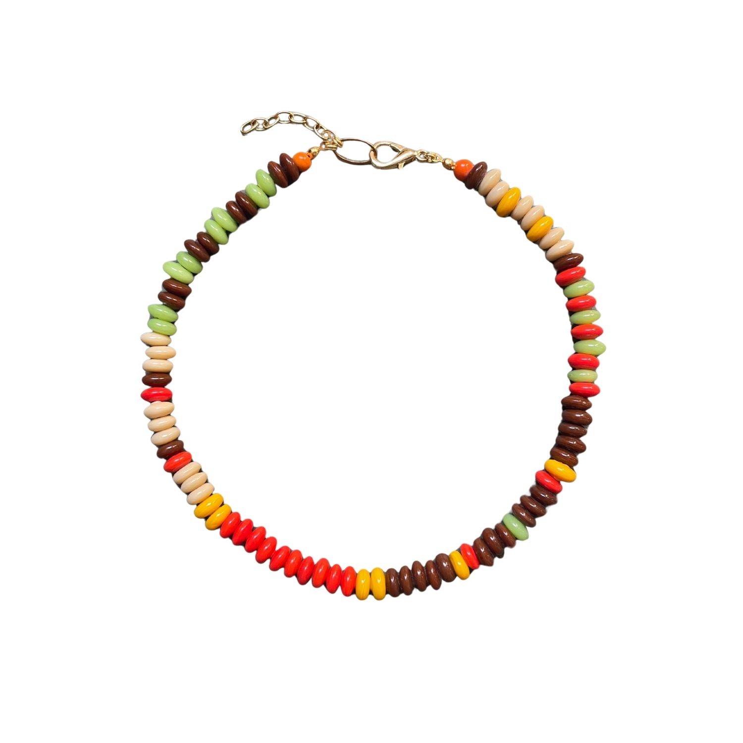Betül - Bold & Colorful Handmade Beaded Glass Necklace