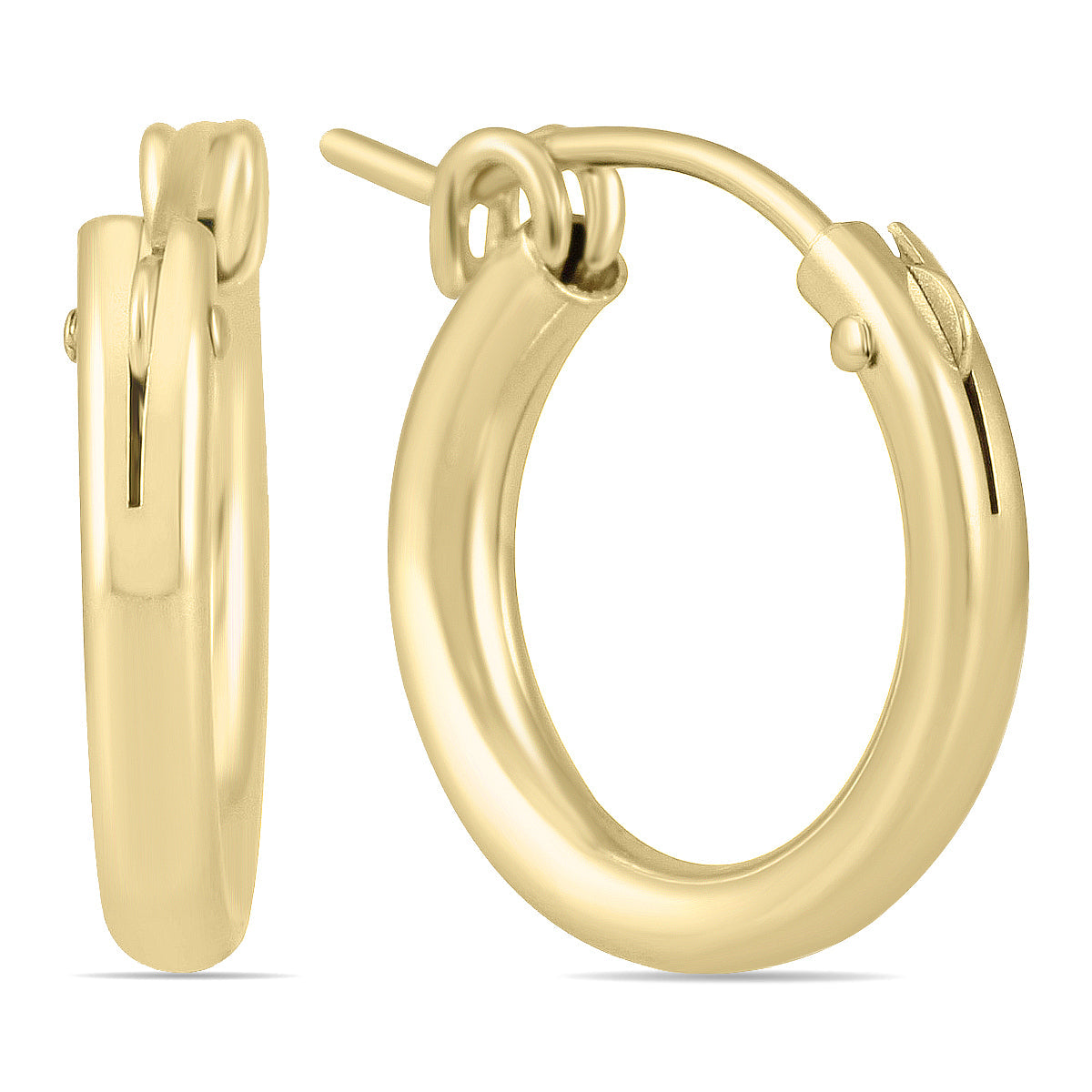 14K Filled Hoop Earrings 15Mm