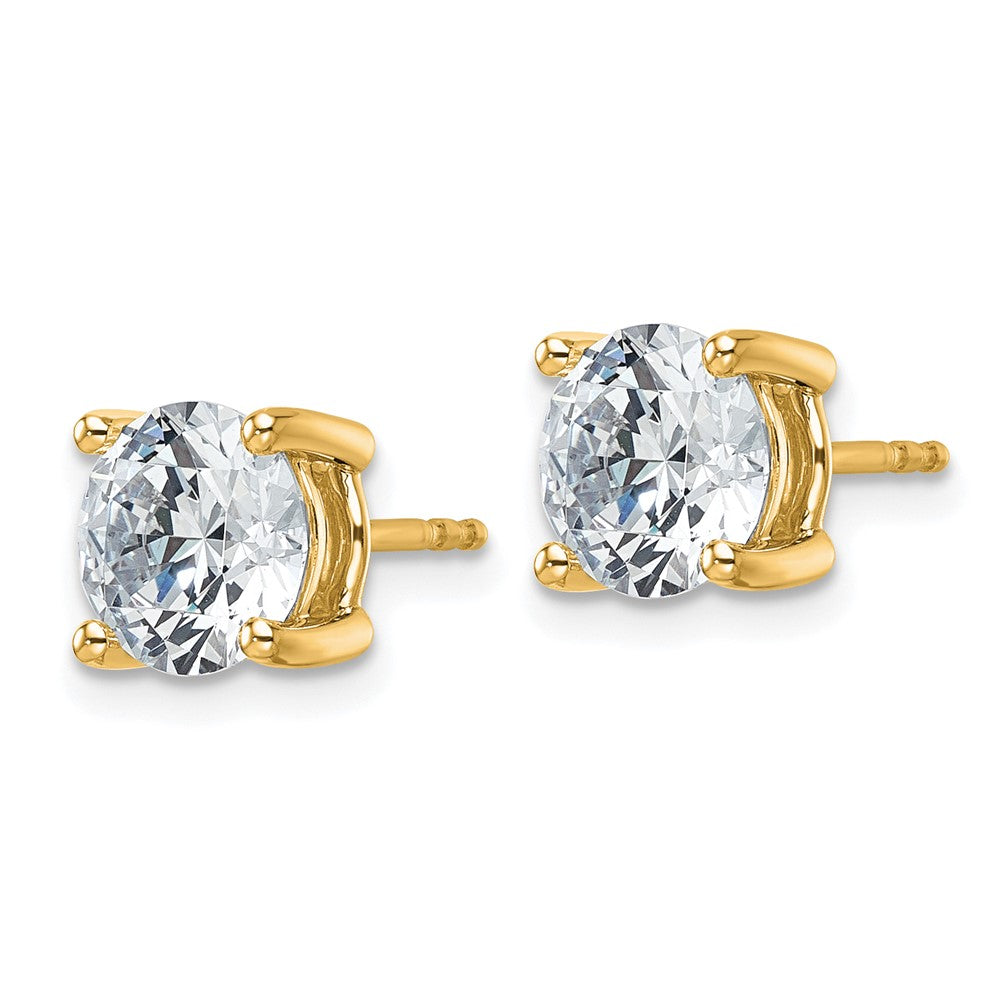 14k Gold 4 CTW Lab Grown Diamond Stud Earrings
