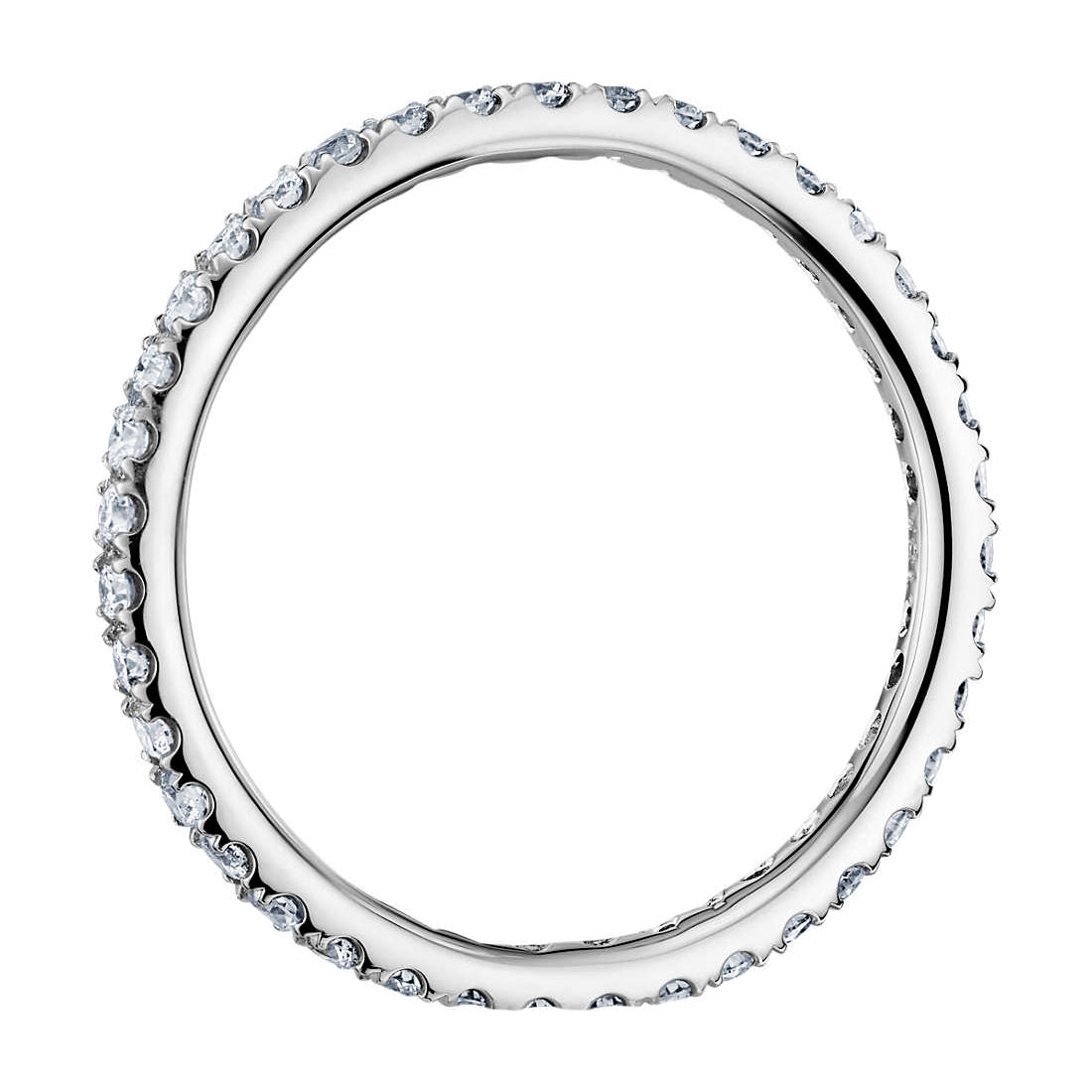 Suzy Levian 14K White Gold 1/2 ct TDW Diamond Eternity Band Ring