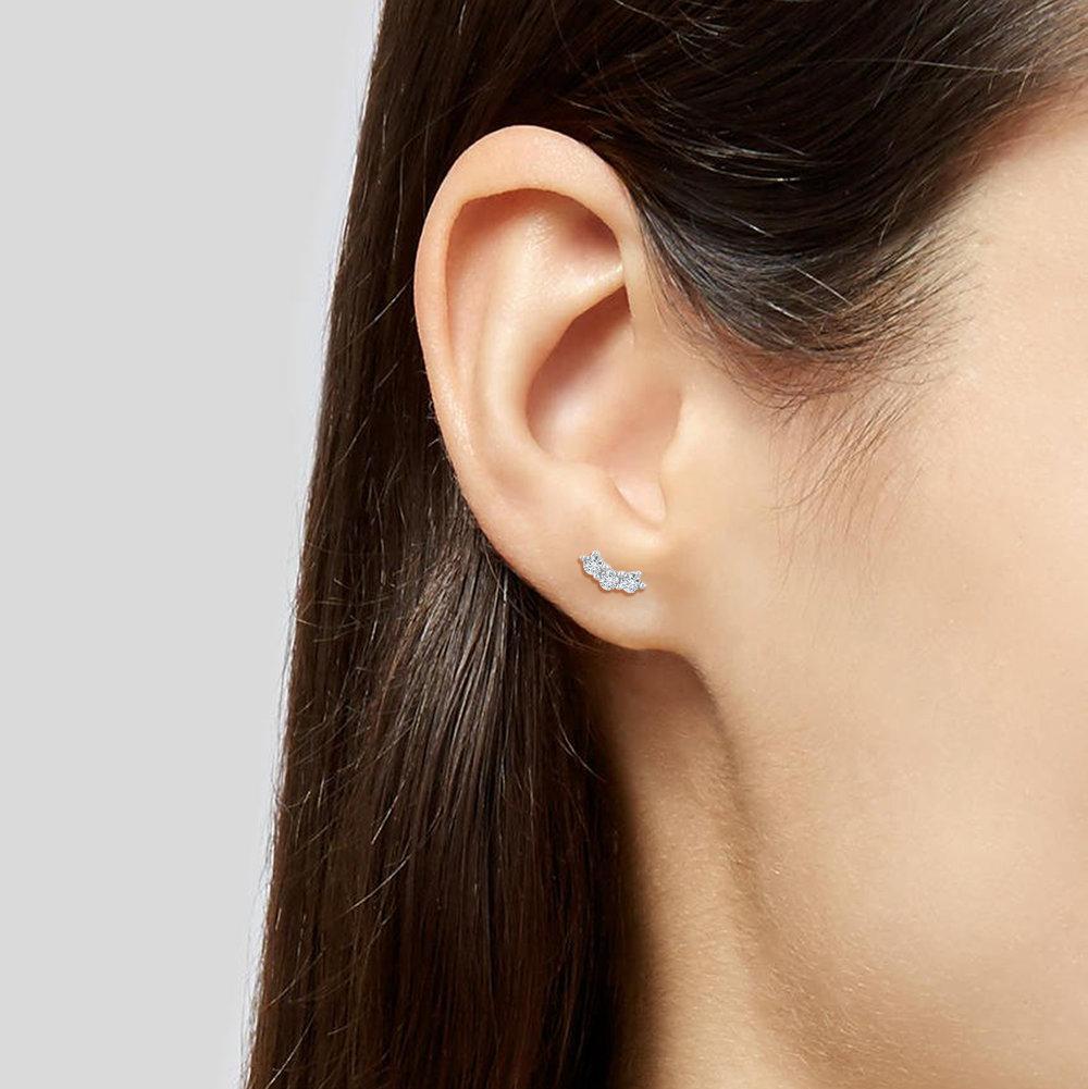 14k Gold & Diamond Stud Earrings