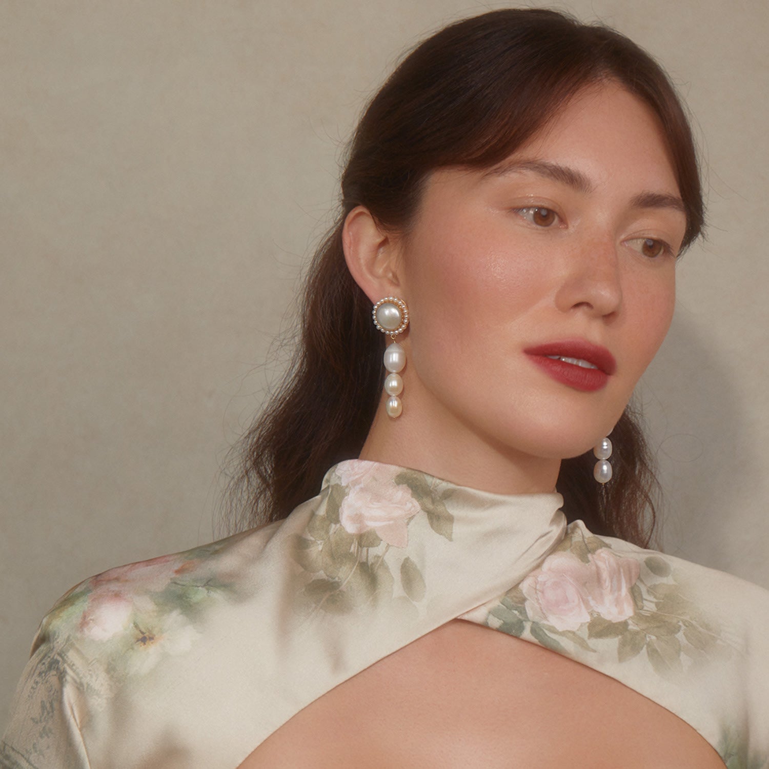 Bianca Gold Vermeil Pearl Earrings