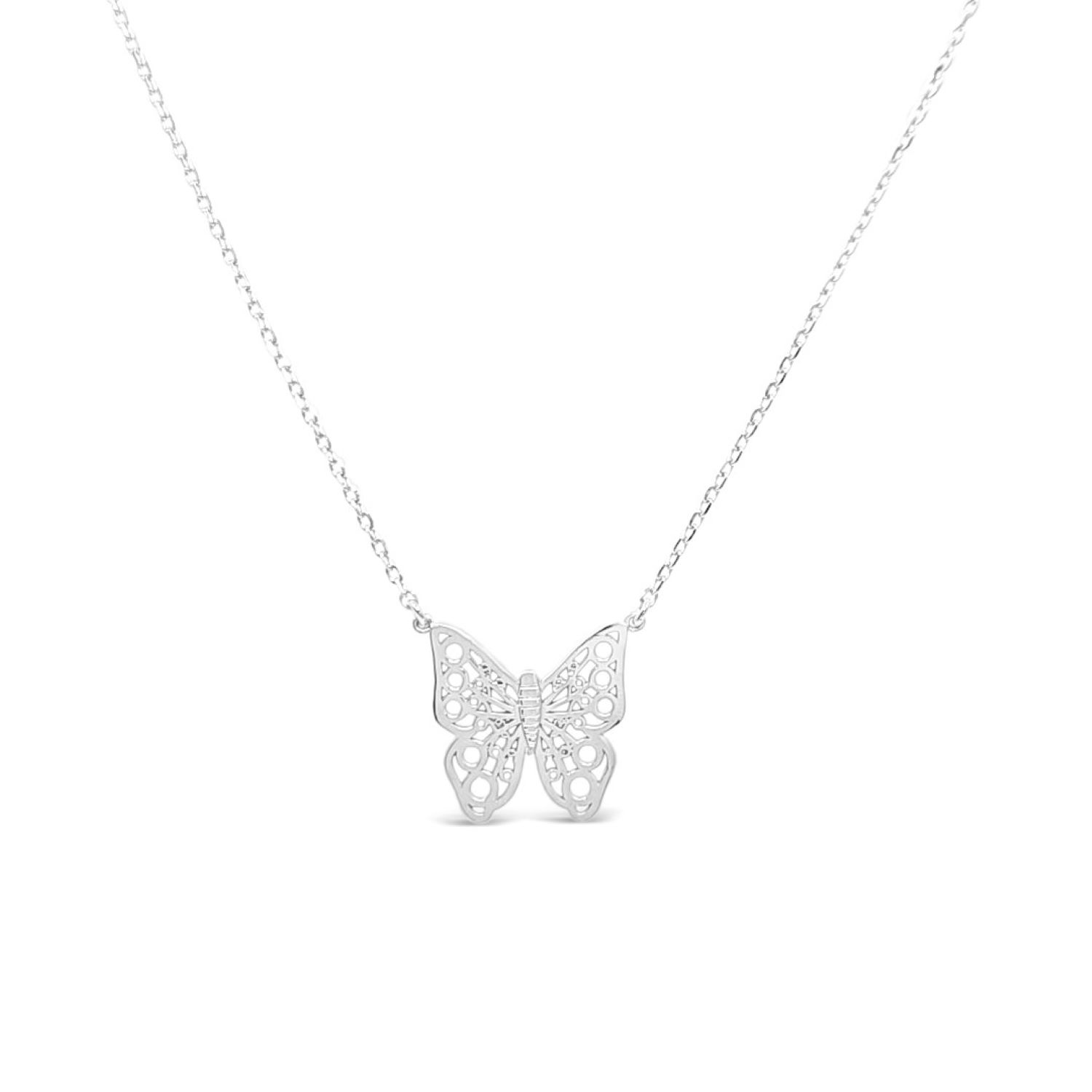 Big Filigree Butterfly Necklace