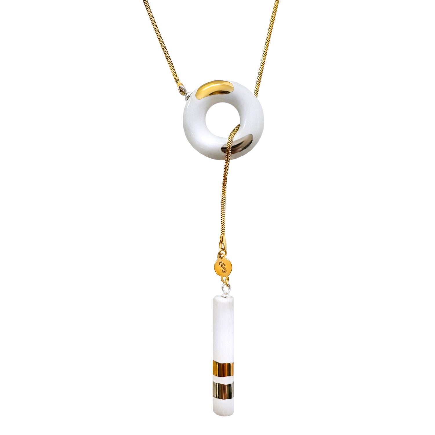 Big Om Choker Mix Gold Necklace