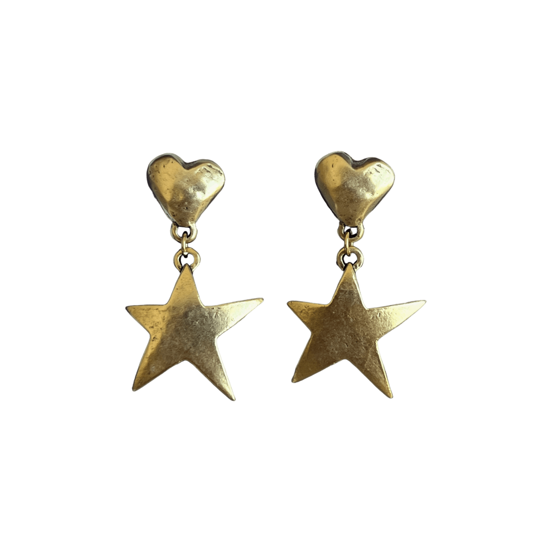 Billie Gold Star & Heart Earrings