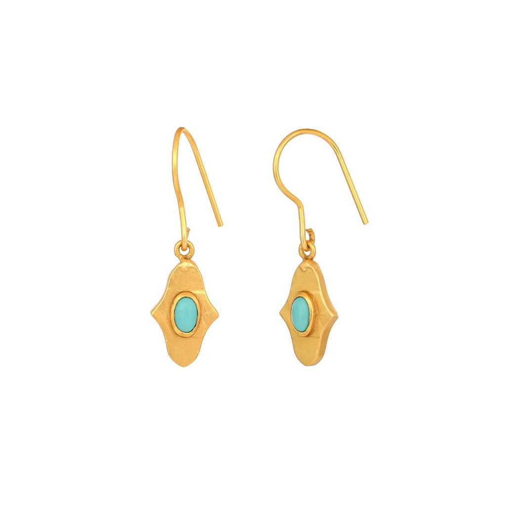 Birthstone Hamsa Drops In Turquoise - December