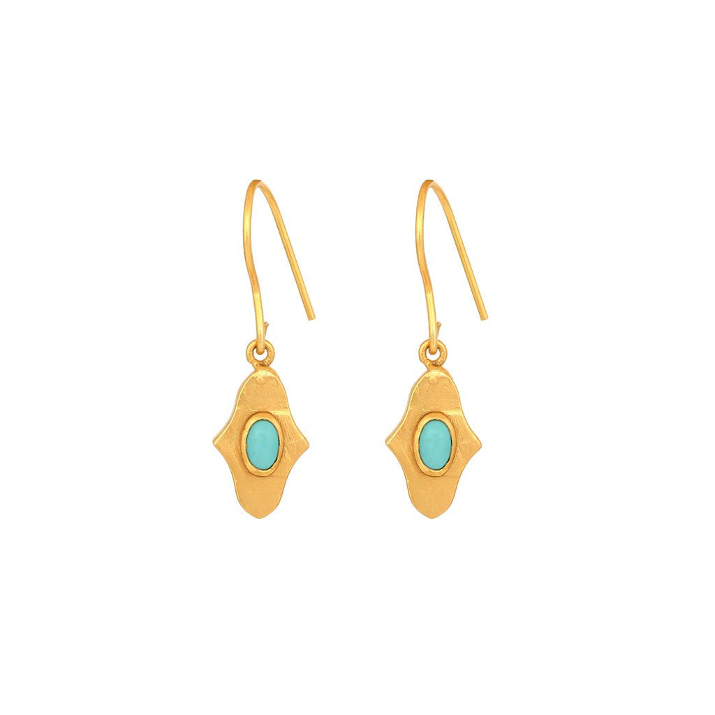 Birthstone Hamsa Drops In Turquoise - December