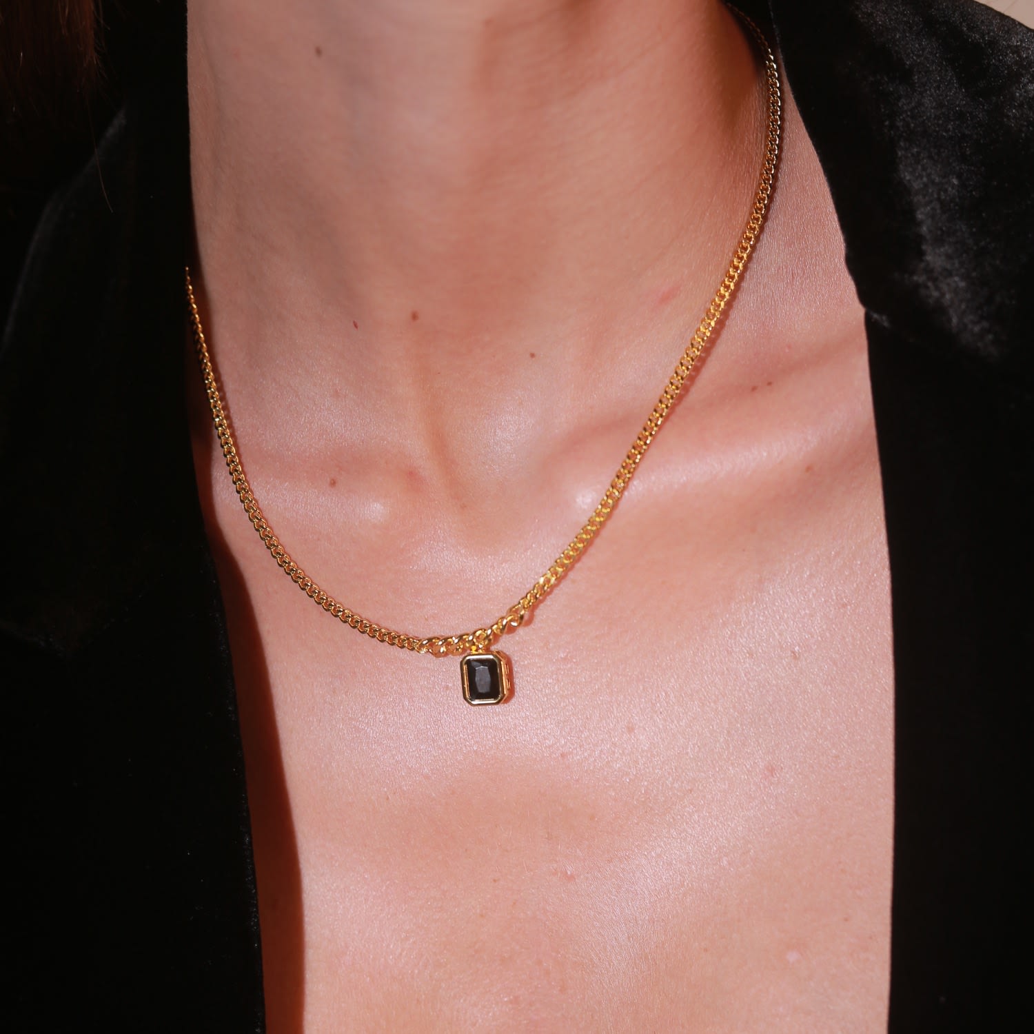 Black Chain Necklace