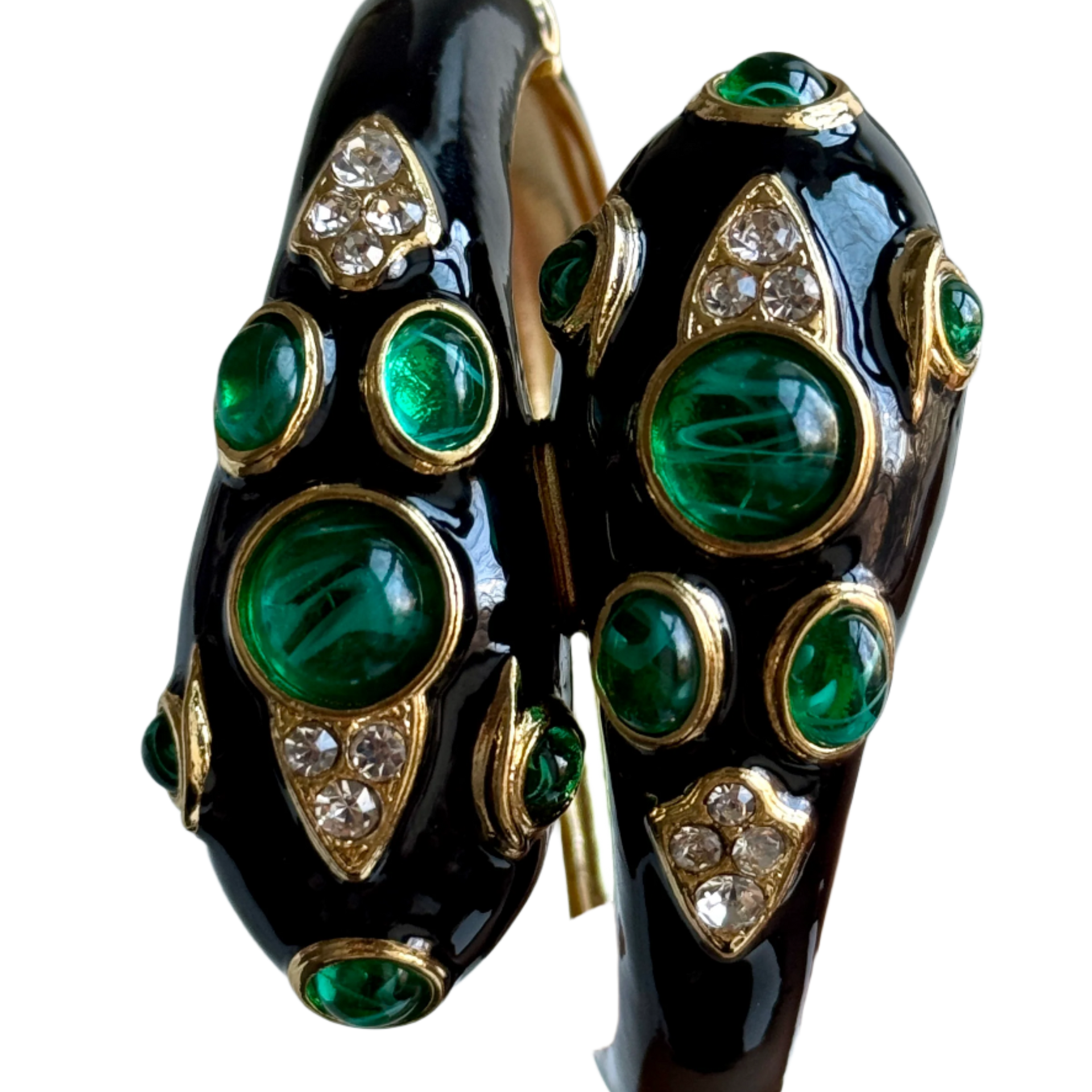 Black Double Headed Snake Bracelet