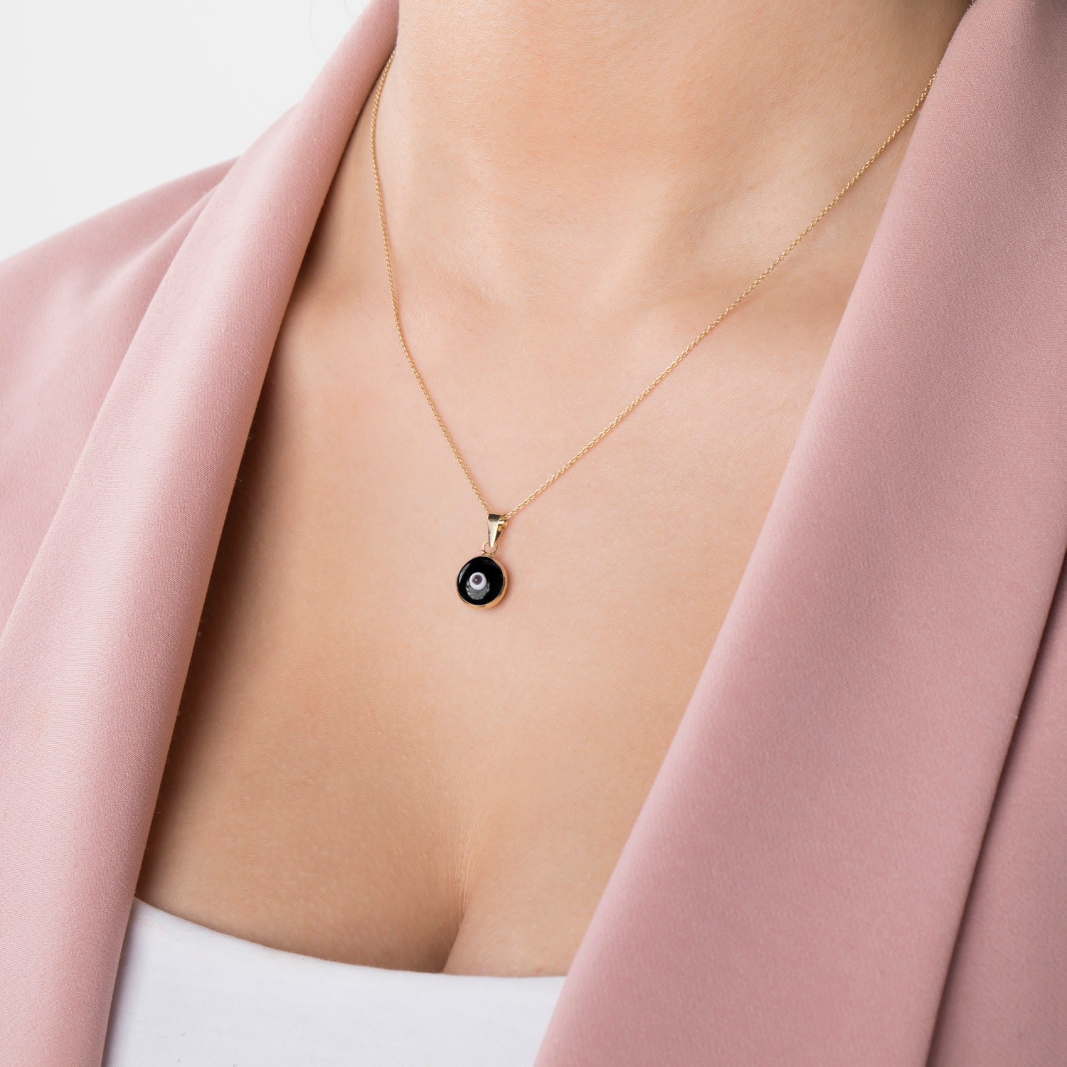 Black Evil Eye Pendant / Your Lucky Charm