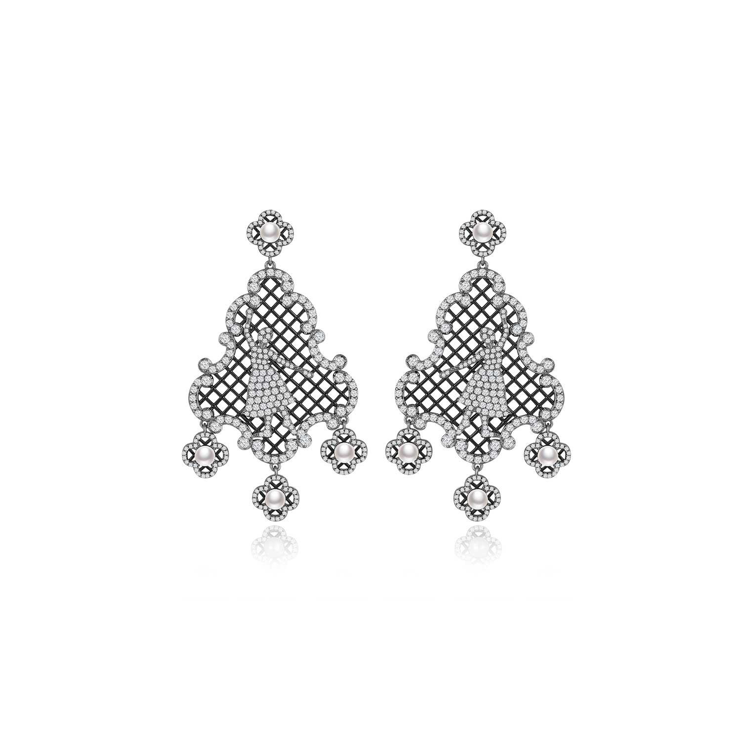 Black Nutcracker Earrings