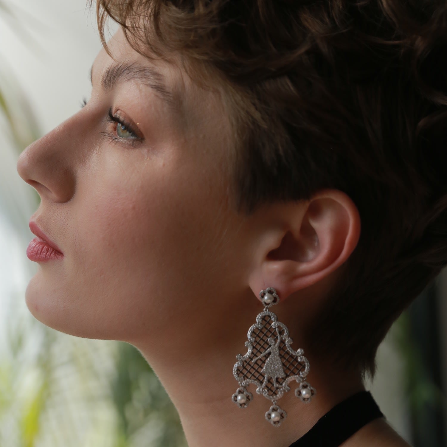 Black Nutcracker Earrings