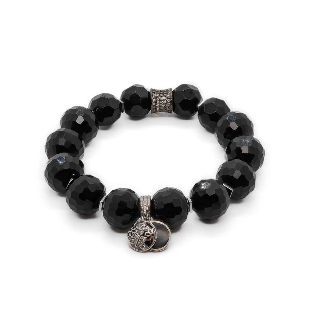 Black Protection Symbol Bracelet - Black
