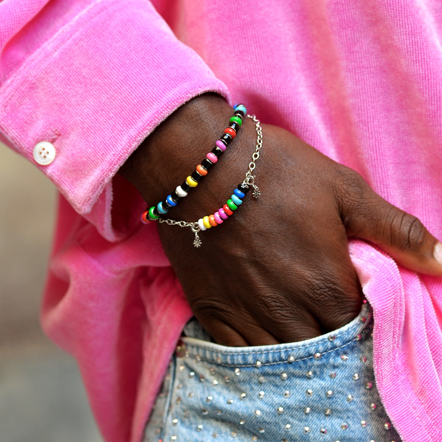 Black Rainbow Bracelet