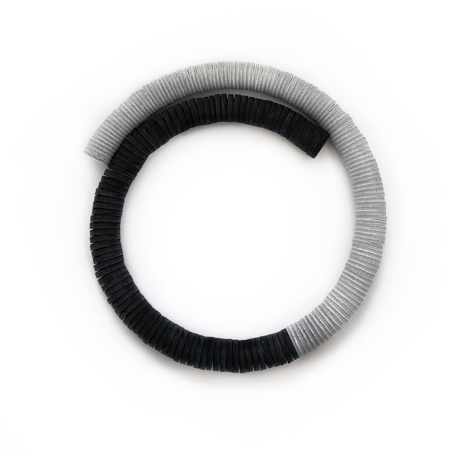 Black & White Leather Choker