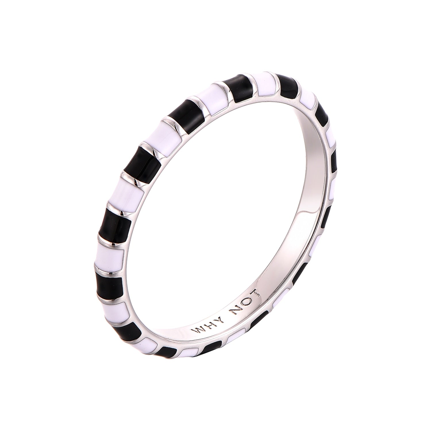 Black & White Thin Ring