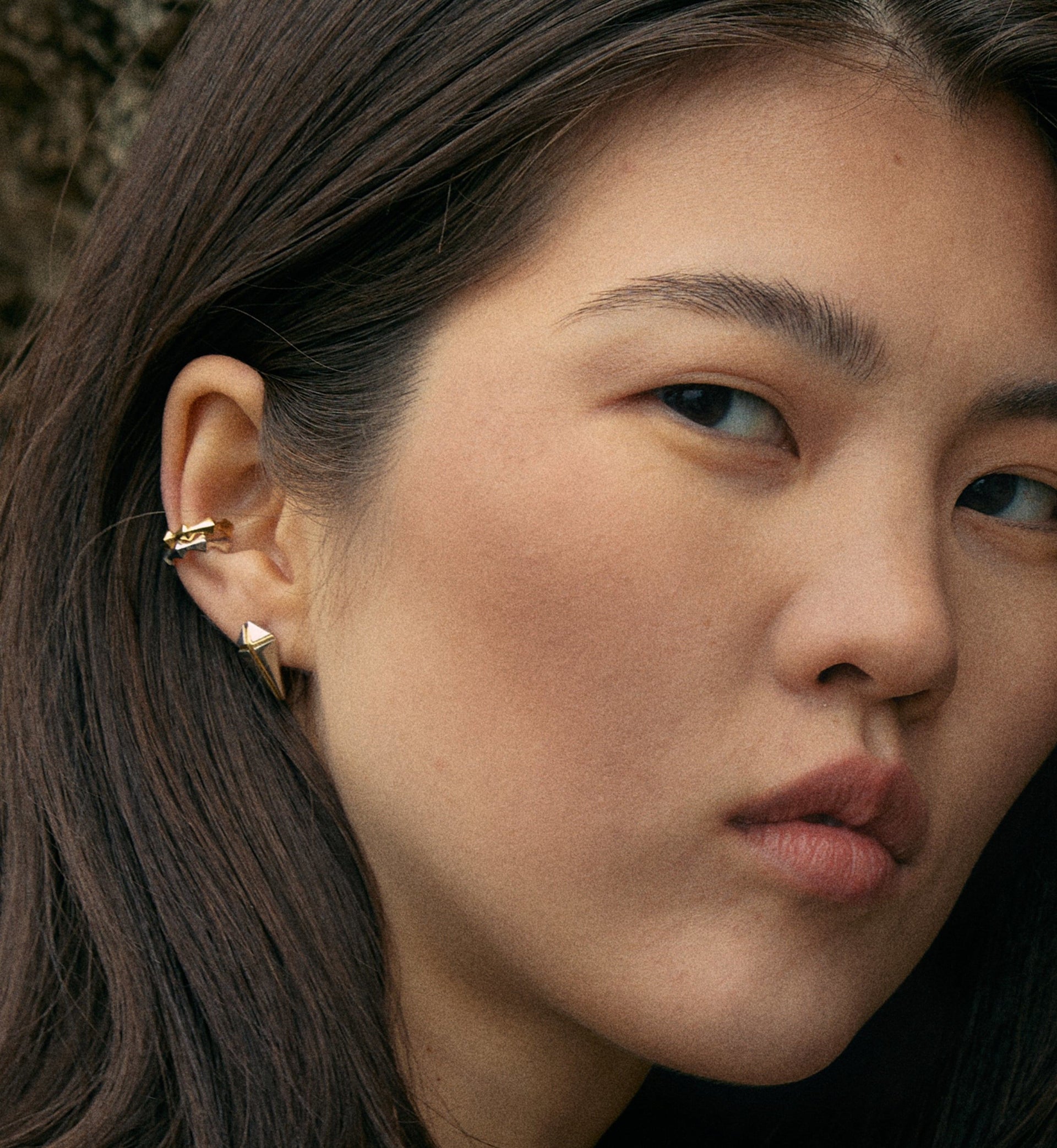 Nimble Lip And Ear Cuff Gold