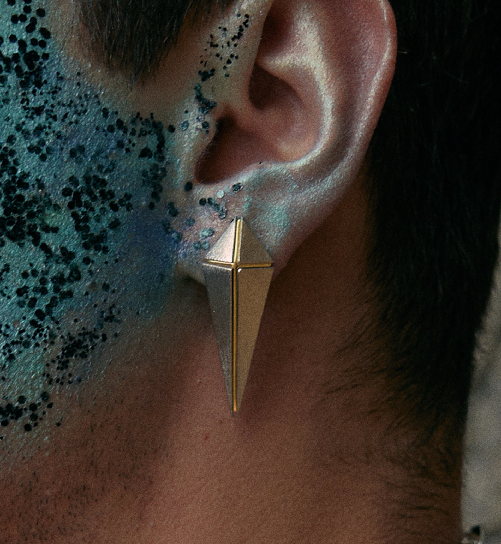 Blaze Silver And Gold Earrings