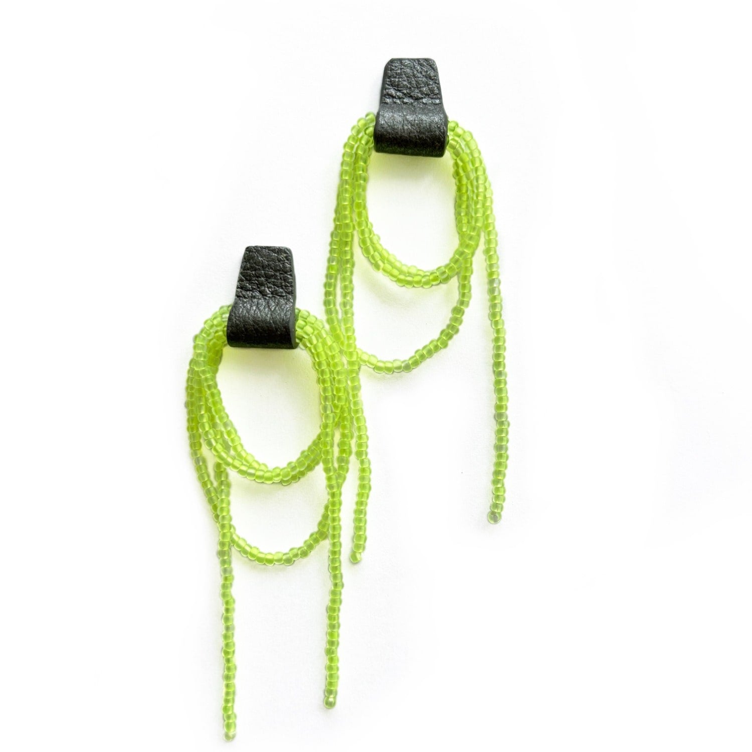 Bliss Beaded Dangle Earrings Neon