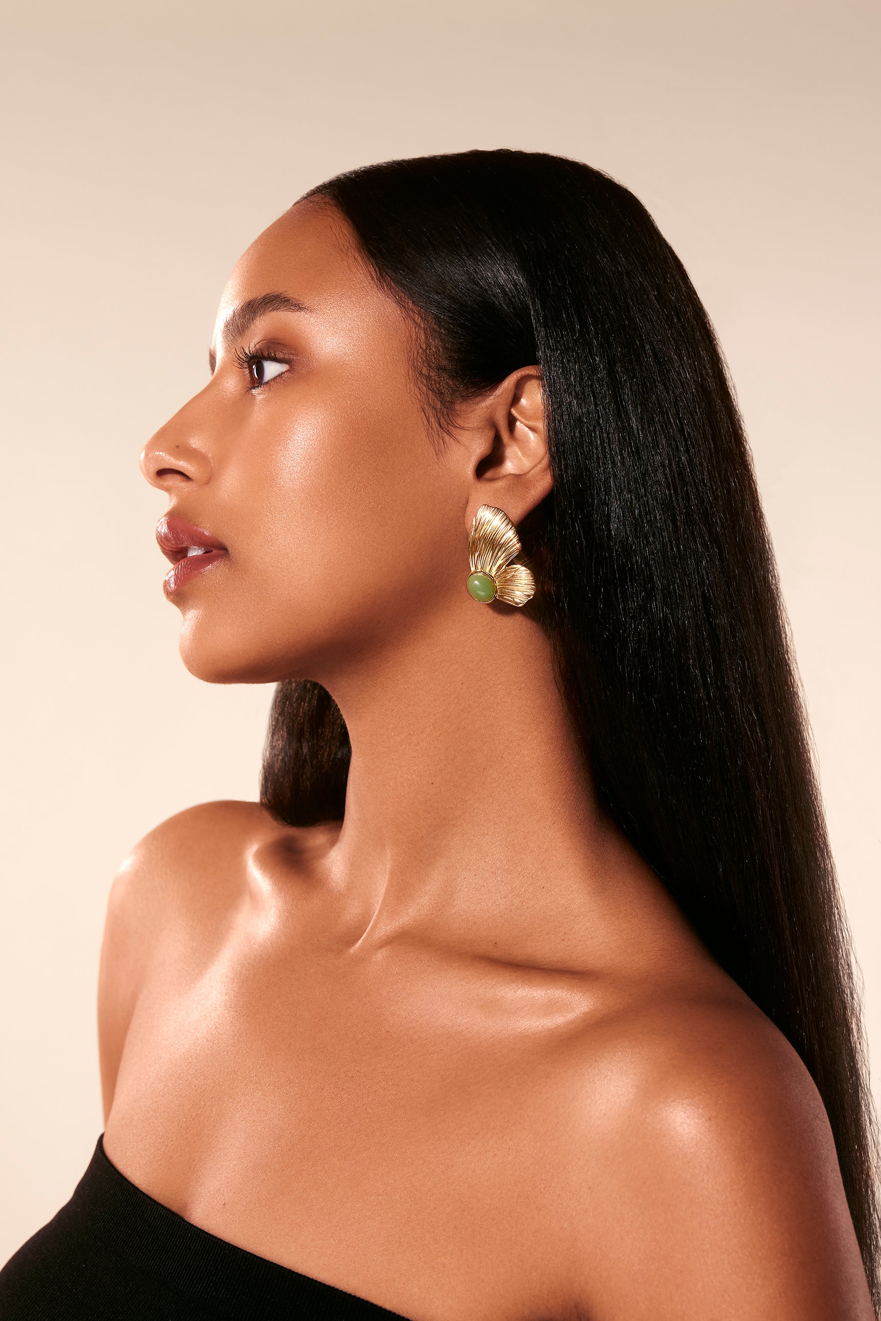 Bliss Gold Plated Statement Earrings