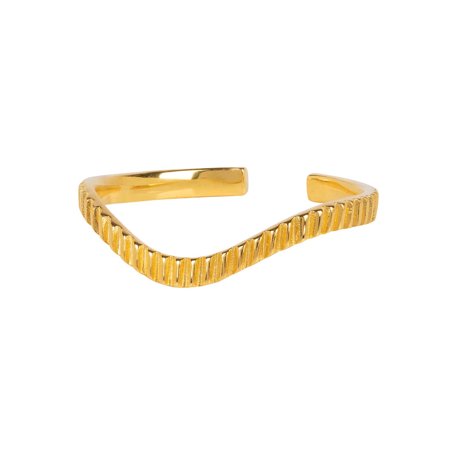 Bloom Gold Stacking Ring -Adjustable