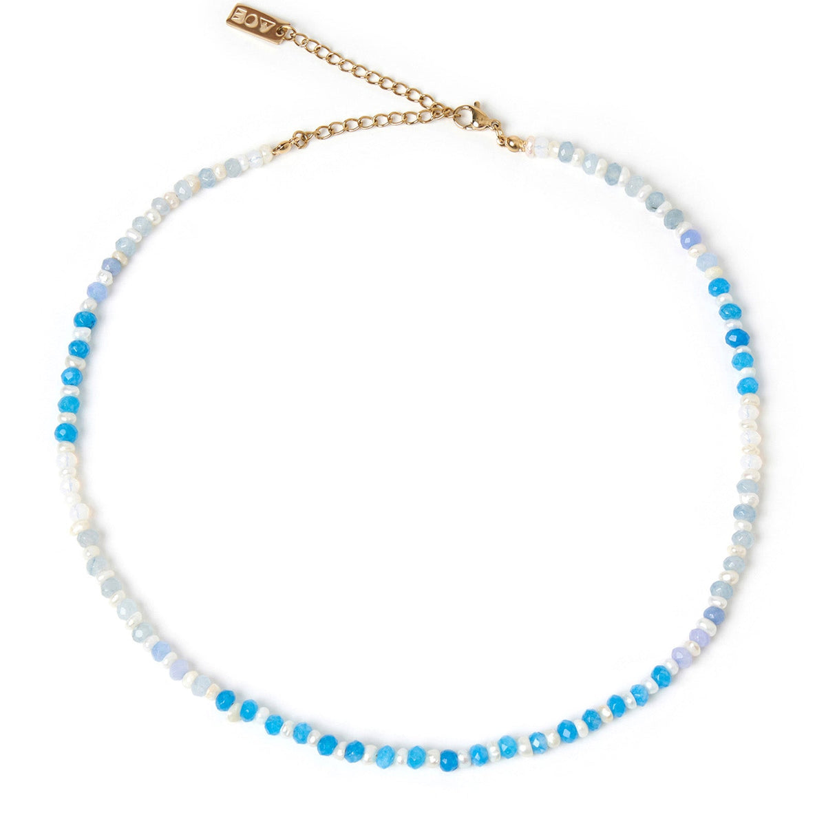 Bloom Pearl And Gemstone Necklace Ocean
