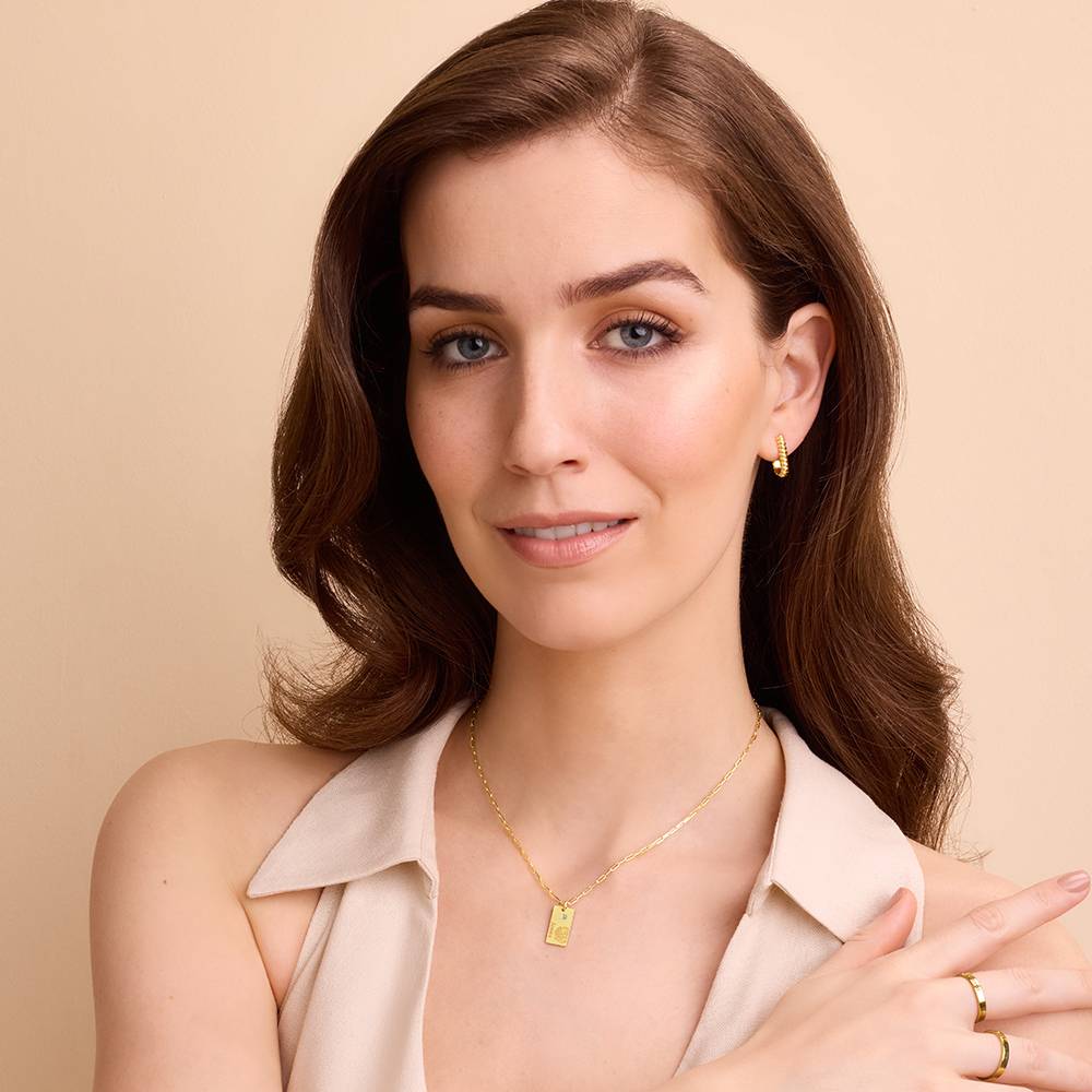 Blossom Birth Flower & Diamond Necklace in 14K Yellow Gold