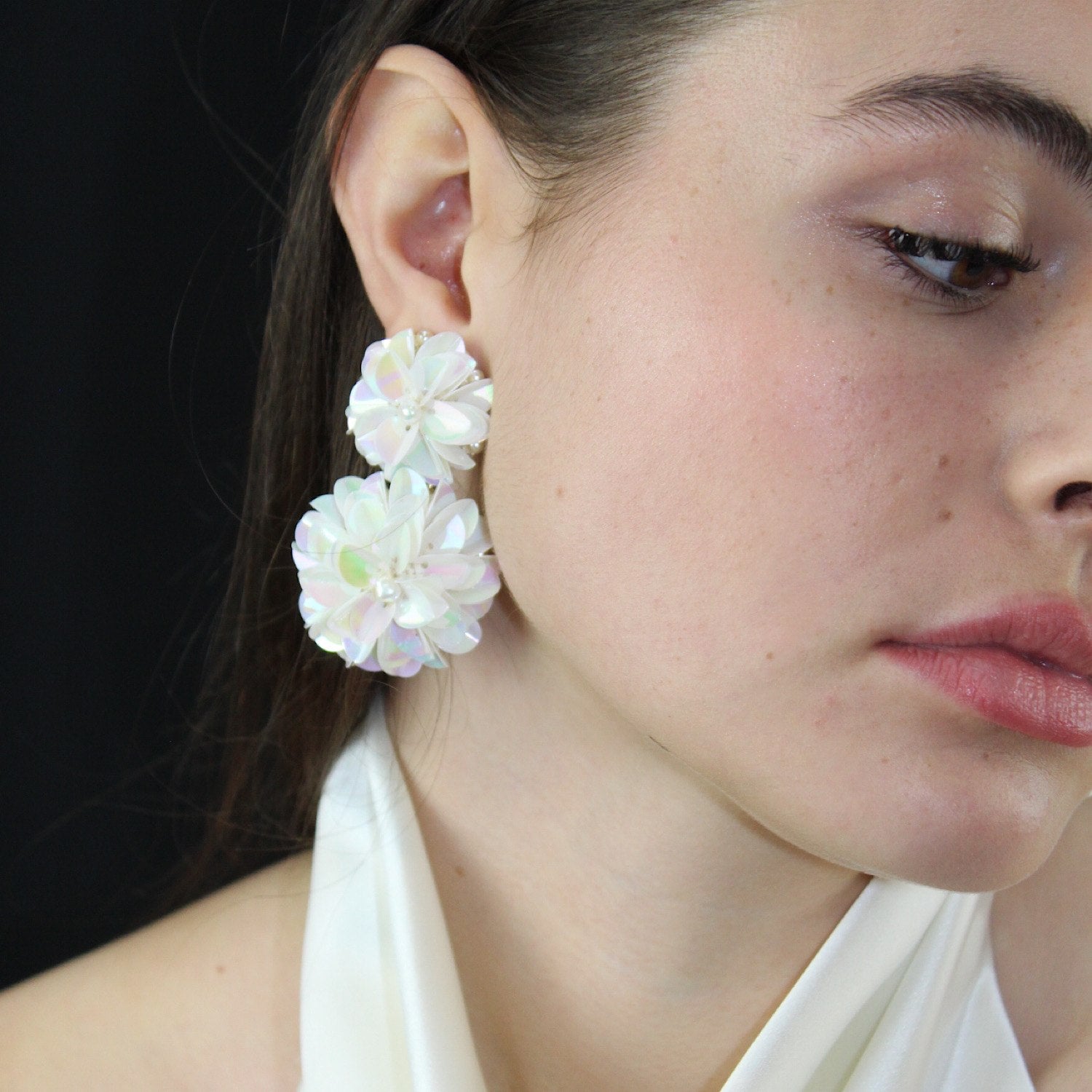 Blossom Drop Earrings Shell
