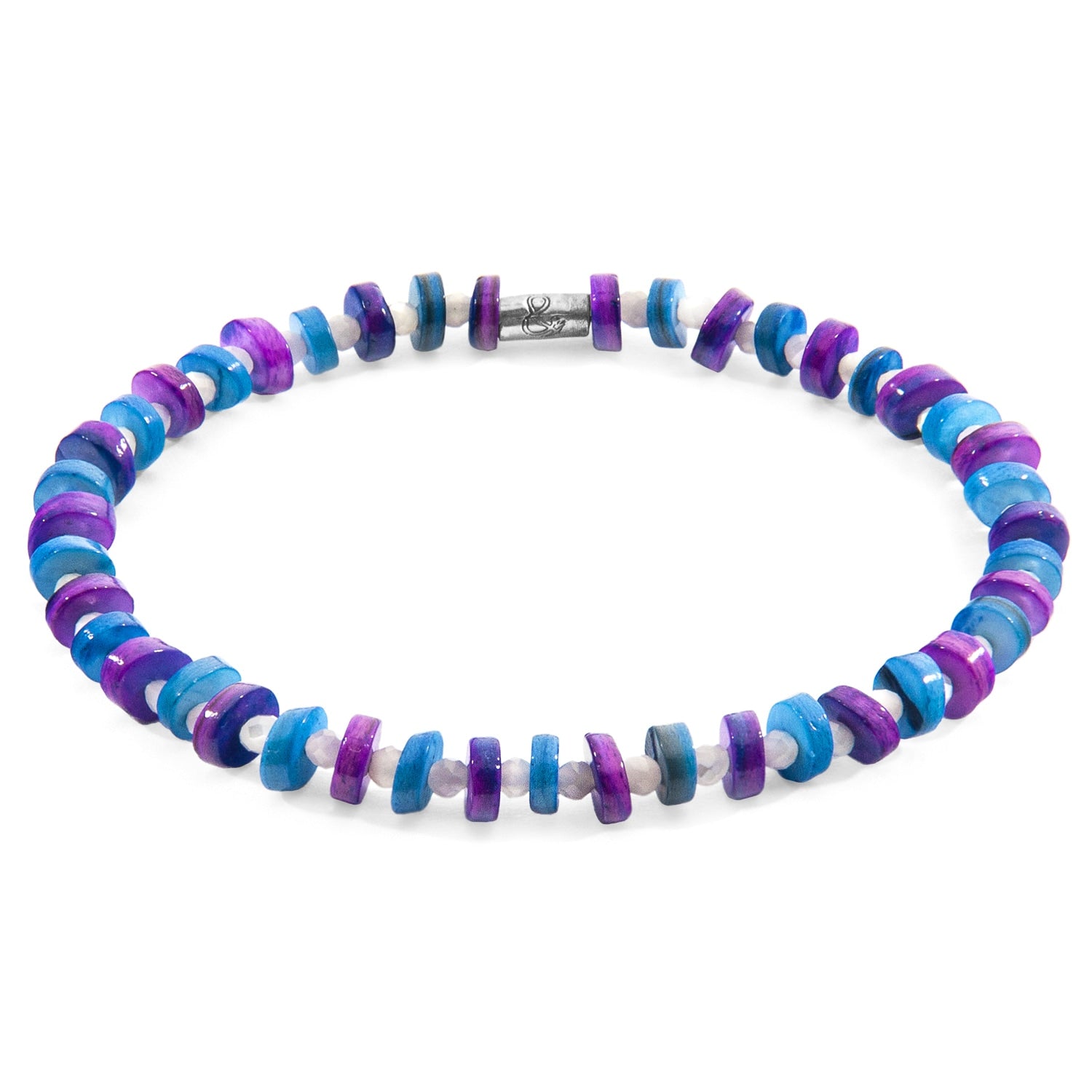 Blue Alice Silver & Freshwater Shell Skinny Bracelet