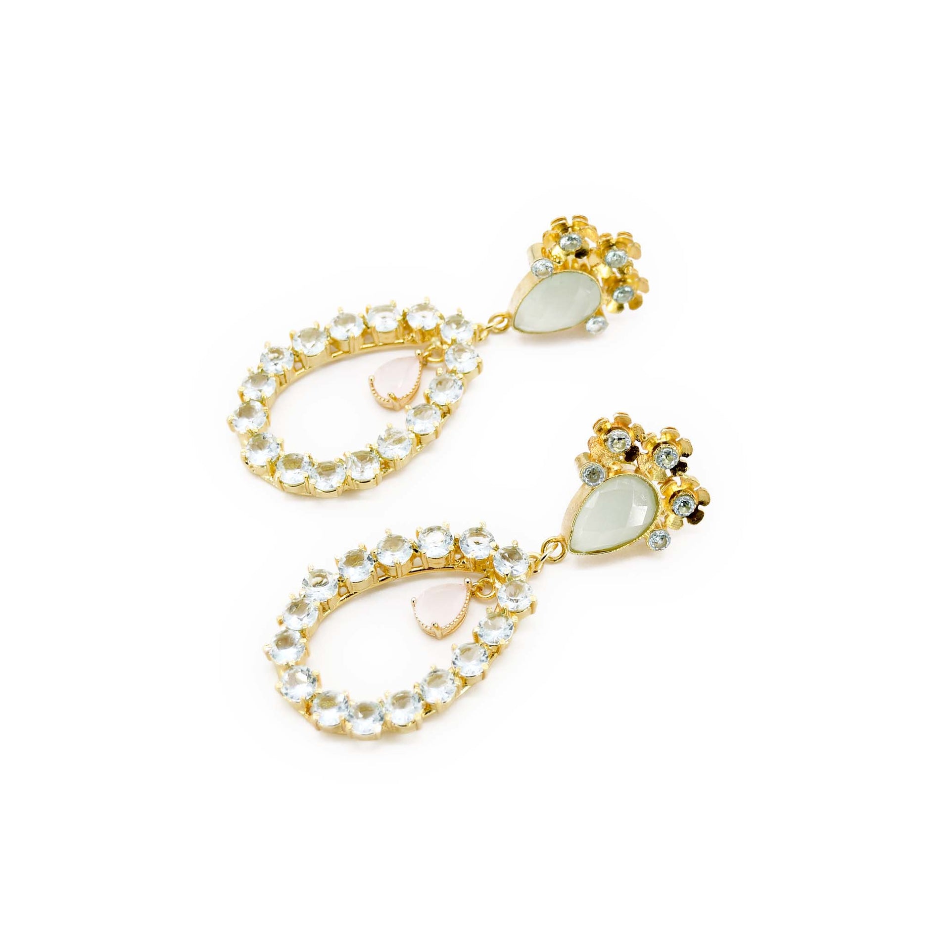 Blue Daisy Handmade Earring