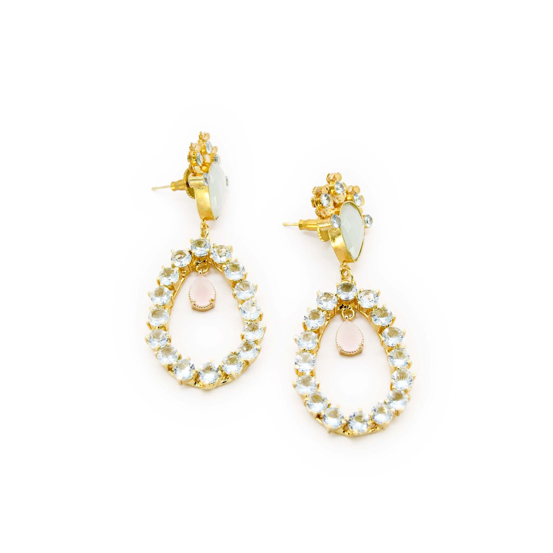 Blue Daisy Handmade Earring