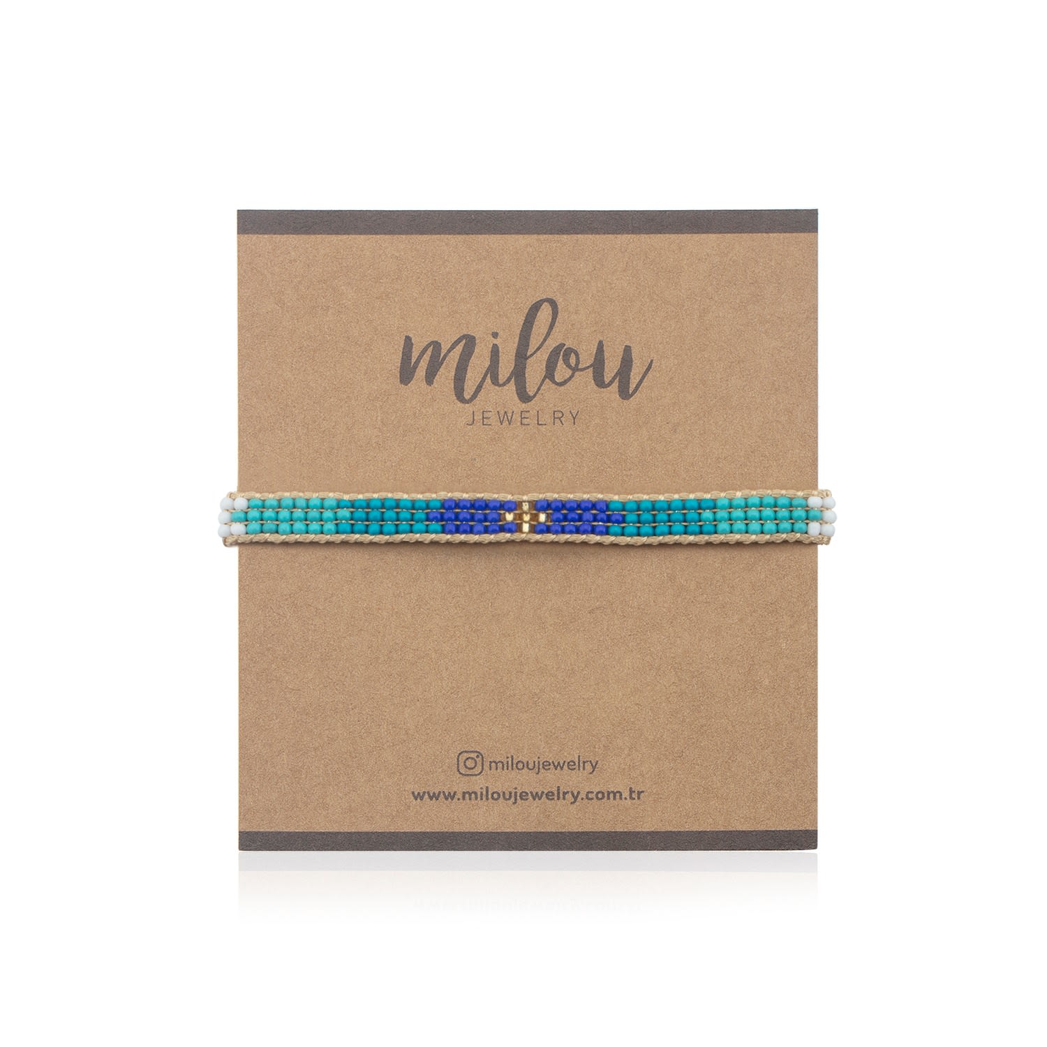 Mia Beaded Bracelet - Blue