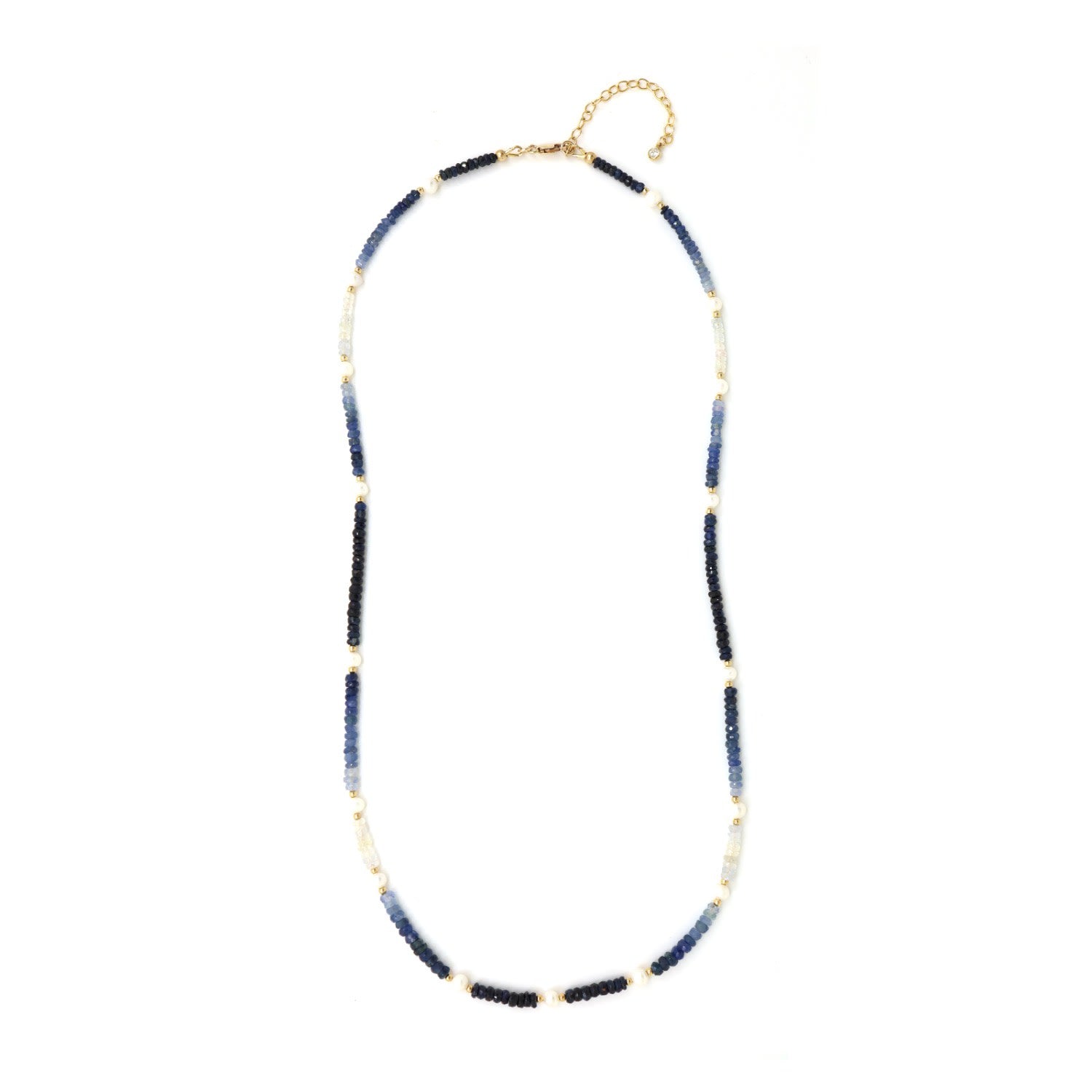 Blue Sapphire & Freshwater Pearl Necklace