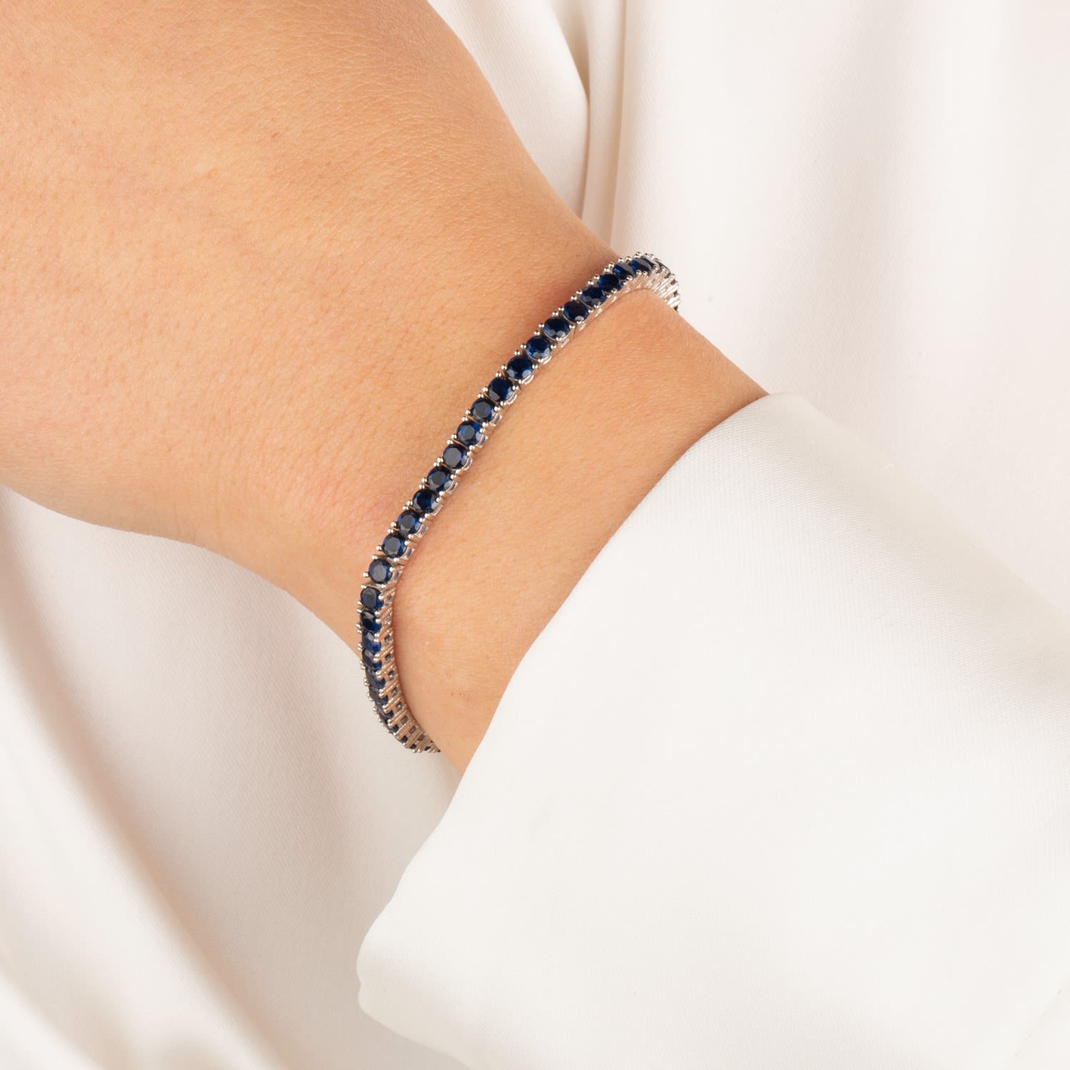 Blue Stone Tennis Bracelet
