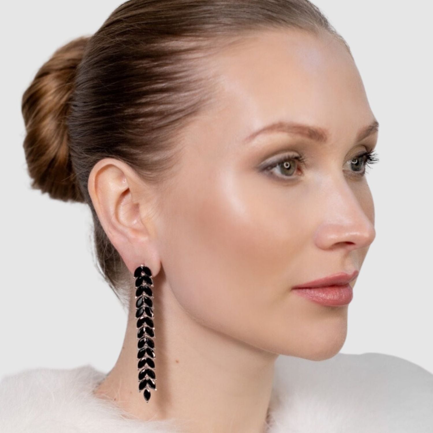 Bobbi Earrings - Jet Crystal